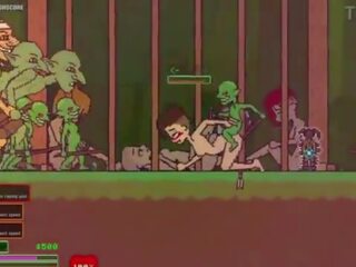 Captivity &vert; stupeň 3 &vert; nahý samice survivor fights ju spôsob cez príťažlivé na trot goblins ale fails a dostane fucked ťažký prehĺtaní liters na semeno &vert; hentai hra gameplay p3