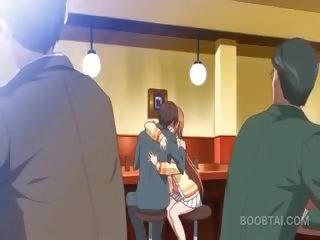 Ruda anime szkoła lalka seducing jej delightful nauczycielka