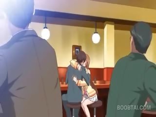 Ryšavý anime školní panenka seducing ji krásný učitel